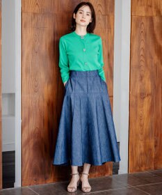 組曲 L 【組曲×setsuko sagittaire】ストレッチデニムスカート