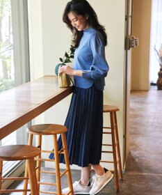 組曲 【WEB限定・2SET】ポンチトップス×プリーツスカートセットアップ