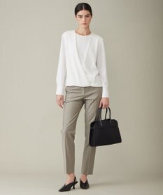 ICB 【洗える】 ストレッチジョーゼット カシュクールブラウス