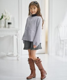 組曲 KIDS 【110-140㎝】ハートキルトジャガード アウター