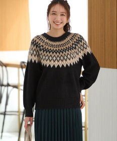 ANY 【洗濯機可能】フェザー求心ニット