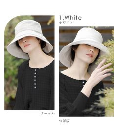 MOONBAT 【一級遮光/UVカット】UVラフィネハット（つば広タイプ） 速乾/接触冷感/手洗いOK/サイズ調整可能/抗菌防臭加工