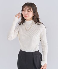 Green Parks ・Ｐｅｔｉｔ　Ｆｌｅｕｒ　ボトルネックリブニット