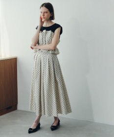 YECCA VECCA タックフレアスカート