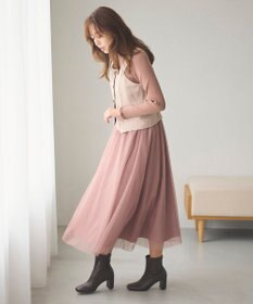 Feroux フレアチュール ジャンパースカート