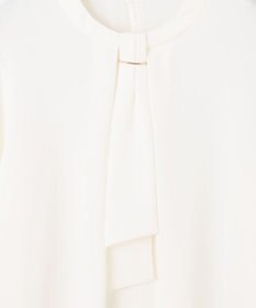 ANY L 【洗濯機可/2WAY】ボウタイブラウス