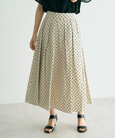 YECCA VECCA タックフレアスカート