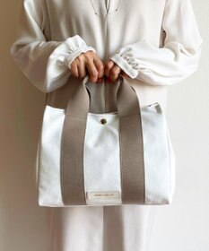 Hekhèr Le Style de Vie 新色追加【日本製 / 2WAY】PUコートコットンキャンバス トートバッグ medium