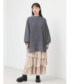 earth music&ecology マットモール片畦チュニック