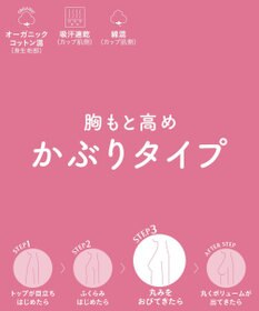 Wing ジュニア ノンワイヤーブラ Wing Teen きちんとささえる オーガニックコットン混(身生地部) 【STEP3 まるみをおびてきた胸に】 ハーフトップ  RB2018 ウイング／ワコール