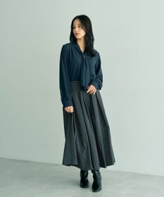 YECCA VECCA タックフレアスカート