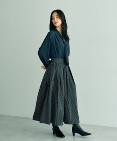 YECCA VECCA タックフレアスカート