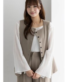 Te chichi スクエアネックジレ【AOYAMA FASHION ASSOCIATION × Te chichi】