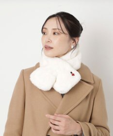 MOONBAT MACKINTOSH PHILOSOPHY(マッキントッシュ フィロソフィー）バッキンガムベア フェイクファー プチマフラー