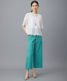 自由区 エンブロイダリー ニット