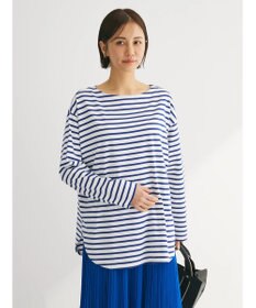 Green Parks ラウンドボーダーリラックスプルオーバー