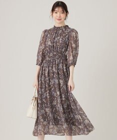 ANY SIS 【洗える】ニュアンスプリント ワンピース