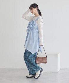 earth music&ecology チェーンリブホルターネックプルオーバー