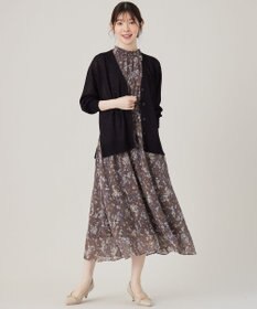 ANY SIS 【洗える】ニュアンスプリント ワンピース