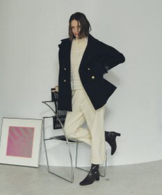 YECCA VECCA 【2点SET】刺繍レースキャミセットハイネックニット