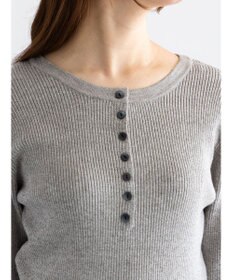 Te chichi ヘンリーネックマーブルニット