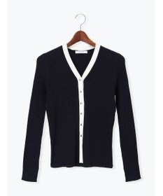 Te chichi リブVネックカーディガン