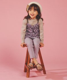 ANY KIDS ポンポン付きパンプス