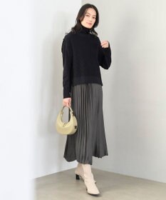 UNFILO 【洗える】ミニケーブル ニットベスト