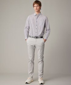 JOSEPH ABBOUD 【キングサイズ・オーガニックコットン使用】ジオメトリックパターンシャツ