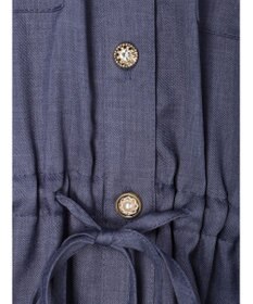 Green Parks ・ＥＬＥＮＣＡＲＥ　ＤＵＥ　イロイロ釦ドロストワンピース