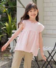 組曲 KIDS 【UVケア】【110-140㎝】マリンボーダー チュニック