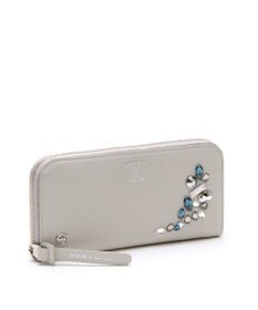 A.D.M.J. 【牛革】モーツァルト クリスタルソーイング ラウンドウォレット