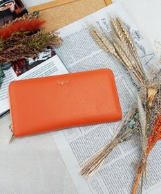 style code 【Ungrid/アングリッド】　【牛革】　牛革ラウンドZIP長財布