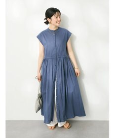 CRAFT STANDARD BOUTIQUE インド綿フレンチスリーブワンピース