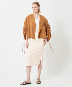 BEIGE， ZINNIA / ノーカラーブルゾン