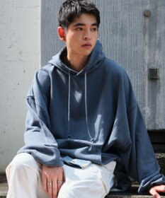 WEGO アシッドウォッシュバルーンパーカー