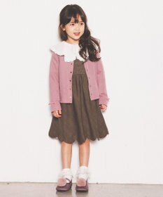 ANY KIDS ポンポン付きパンプス