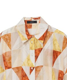 JOSEPH マーブルプリント　シルクシャツ