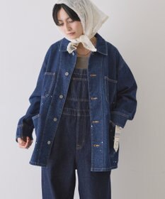 AMERICAN HOLIC ペイントデニムカバーオールジャケット