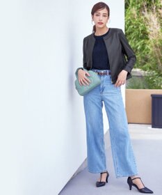 Tiaclasse 【洗える】ギャザーネックレースブラウス