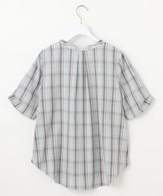 ANY SIS S 【洗える】ピケチェックT ブラウス