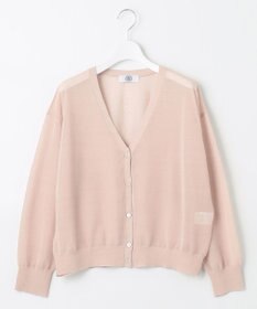 J.PRESS LADIES S 【洗える】LINEN MIX SHEER Vネック カーディガン