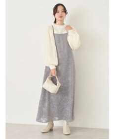 earth music&ecology フラワージャガードキャミワンピース