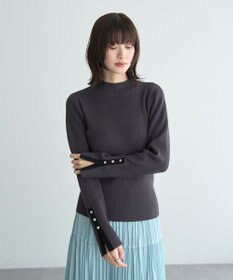 YECCA VECCA 【2点SET】刺繍レースキャミセットハイネックニット