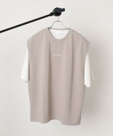 WEGO 【２点セット/ベスト×Tシャツ】アンサンブルベスト（SS）