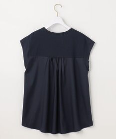 ANY SIS サテンコンビロゴ Tシャツ