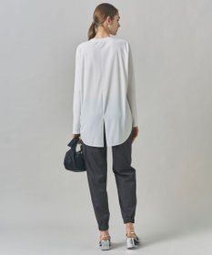 ICB L 【マシンウォッシャブル可】ライトトリコット バックスリット入り長袖プルオーバー