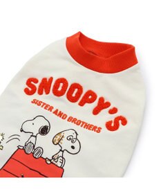 PET PARADISE スヌーピー 兄弟集合柄 トレーナー 白【中型犬】  【大型犬】