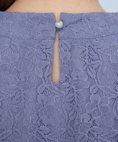 Tiaclasse 【洗える】ギャザーネックレースブラウス