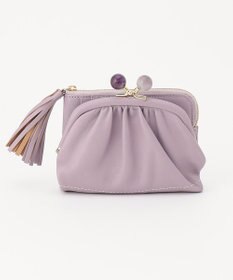 UNBILLION perche ジェムストーンがま口二つ折り財布